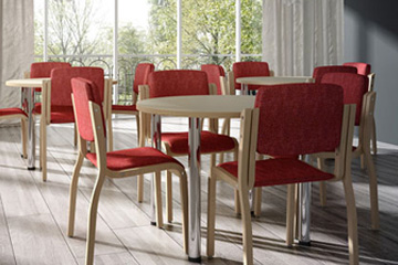 Sillas de madera para casa de retiro, residencia de ancianos, hotel