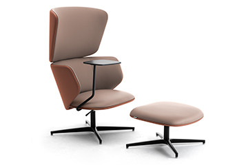 Sillon lounge chair con ottoman y mesa pour grande relax Alise'