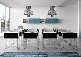 Escritorio y banco individuales para escuela y cursos Snap