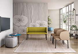 sofa para sala de espera y recepcion moderna Liv